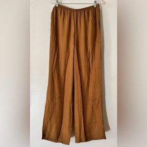 VINCE Wide-Leg Pull On Pant Teakwood/Tan Medium